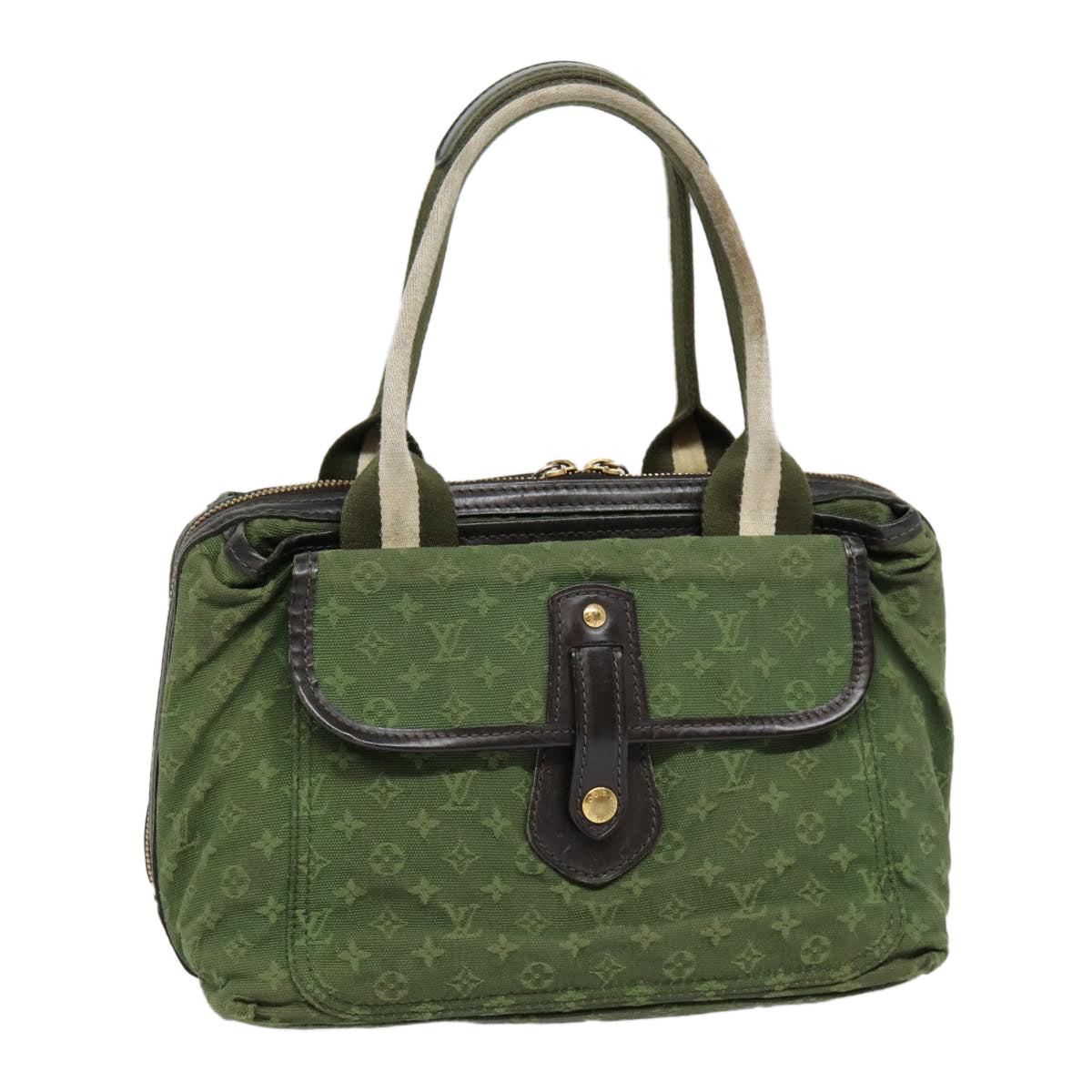 LOUIS VUITTON Monogram Mini Sac Marie Kate Bag TST Khaki M92507 LV Auth 88748