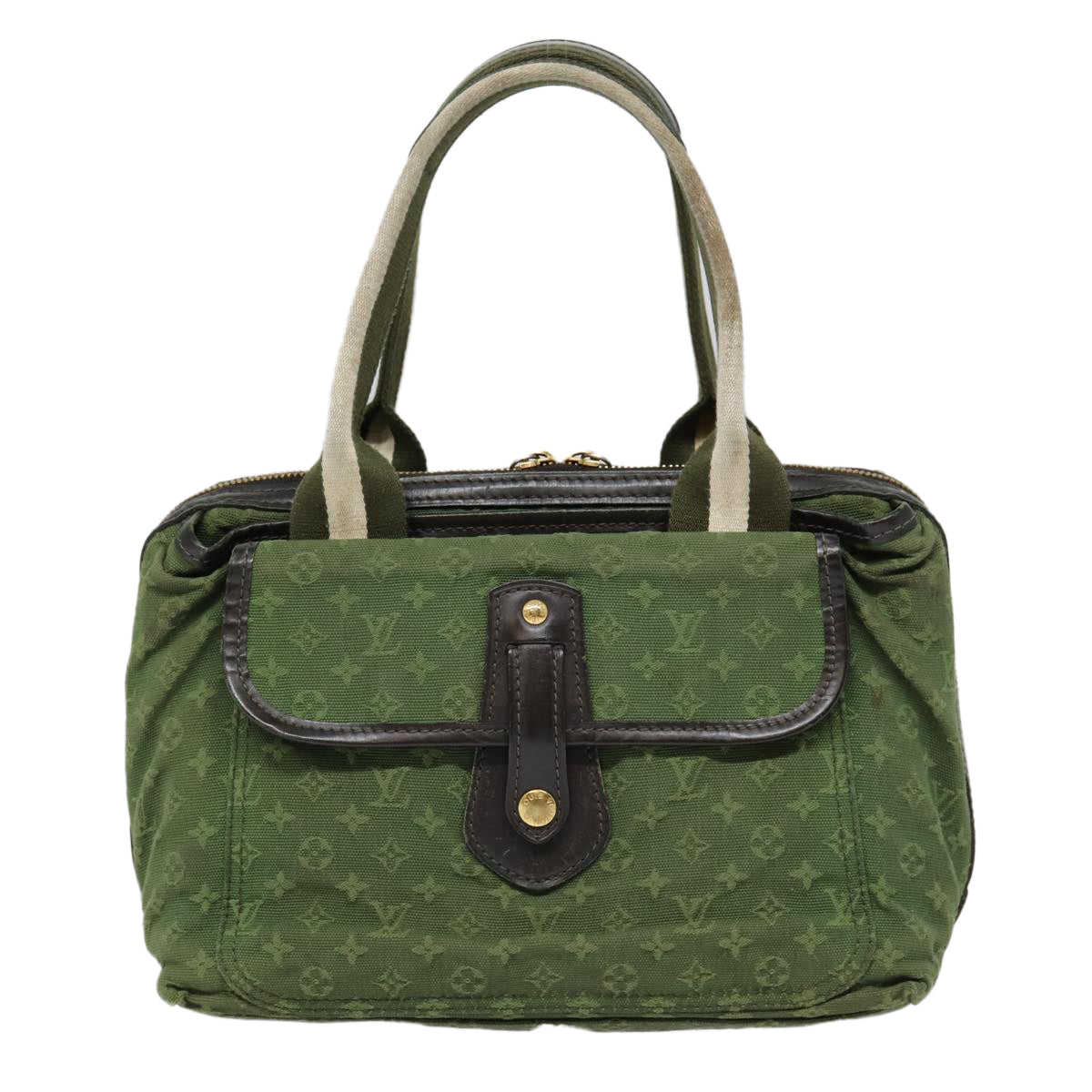 LOUIS VUITTON Monogram Mini Sac Marie Kate Bag TST Khaki M92507 LV Auth 88748