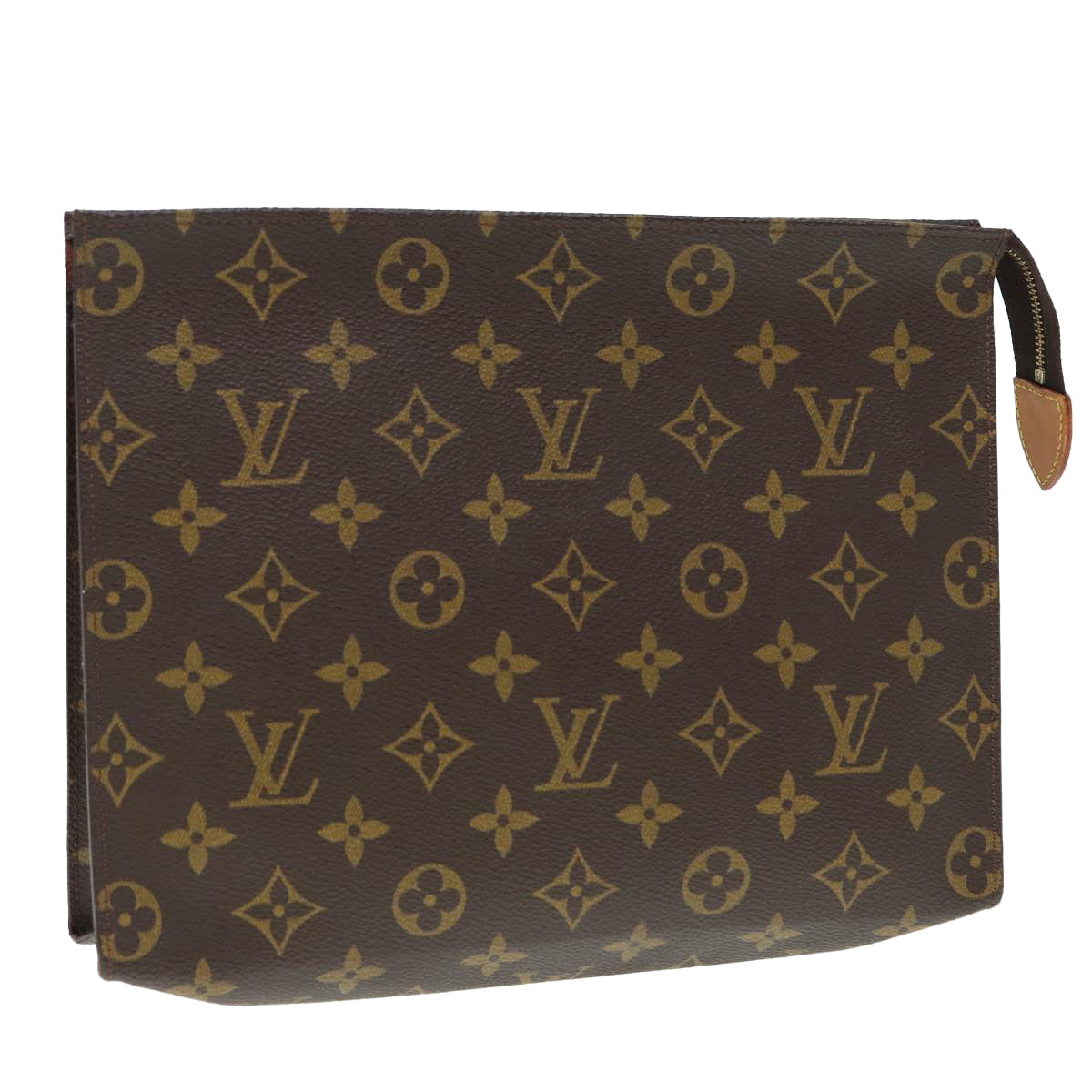 LOUIS VUITTON Monogram Poche Toilette 26 Pouch M47542 LV Auth 88766