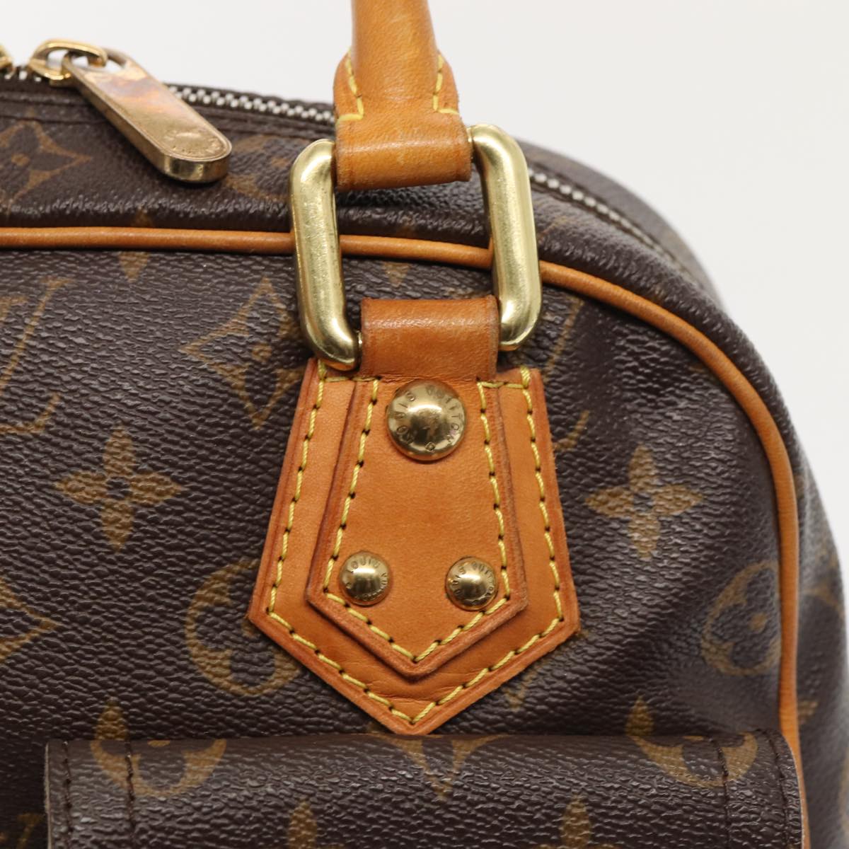 LOUIS VUITTON Monogram Manhattan PM Hand Bag M40026 LV Auth 88790