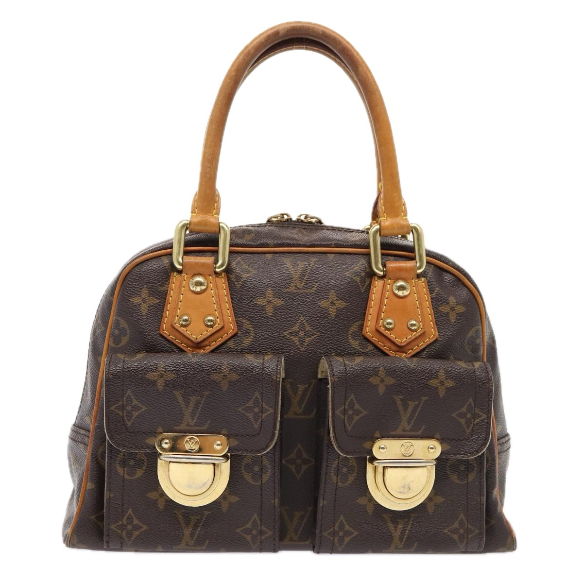 LOUIS VUITTON Monogram Manhattan PM Hand Bag M40026 LV Auth 88790