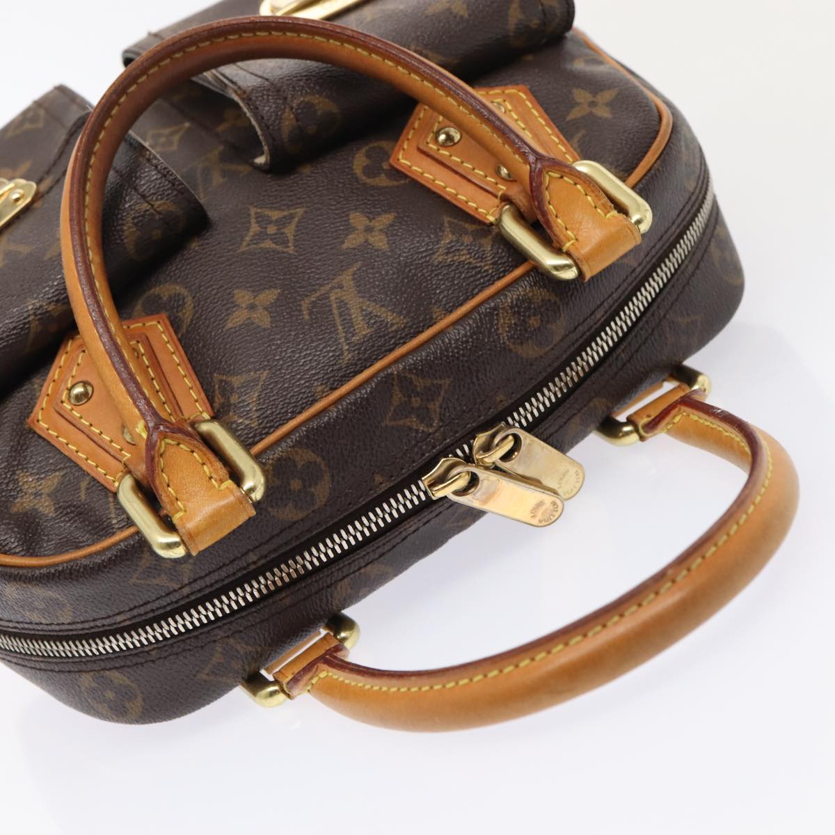 LOUIS VUITTON Monogram Manhattan PM Hand Bag M40026 LV Auth 88790