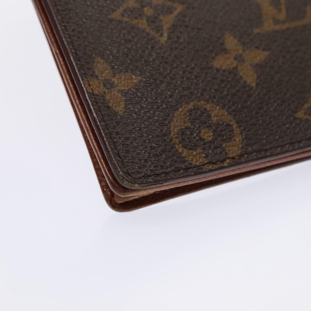 LOUIS VUITTON Monogram Porte Cartes Credit Billfold Wallet M60825 LV Auth 88878