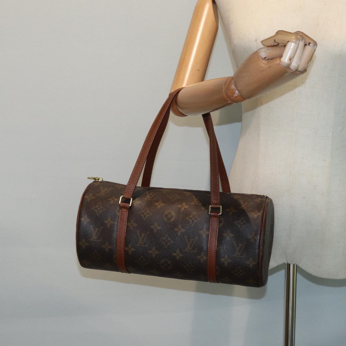 LOUIS VUITTON Monogram Papillon 30 Hand Bag M51385 LV Auth 88903