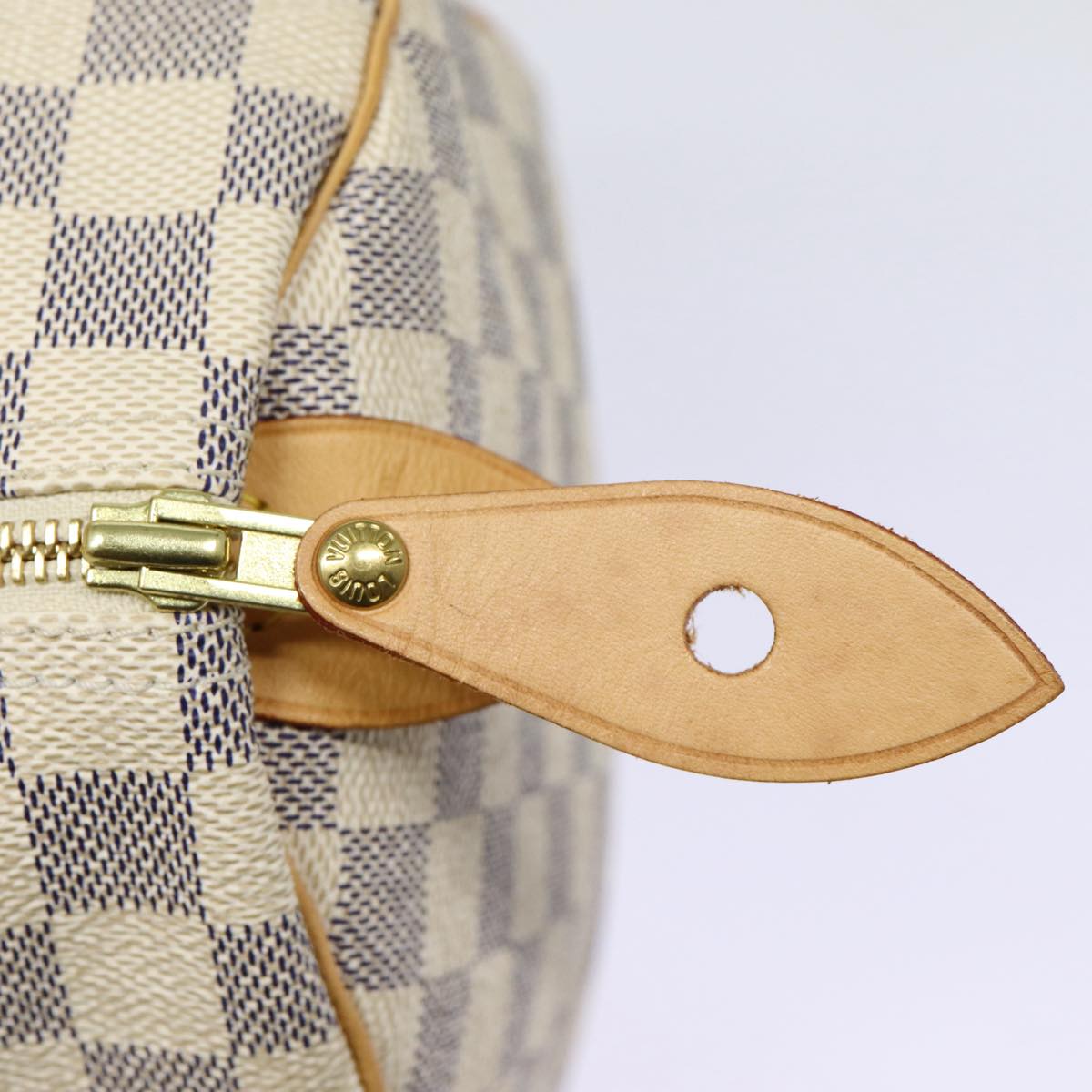 LOUIS VUITTON Damier Azur Speedy 30 Hand Bag N41533 LV Auth 88905A