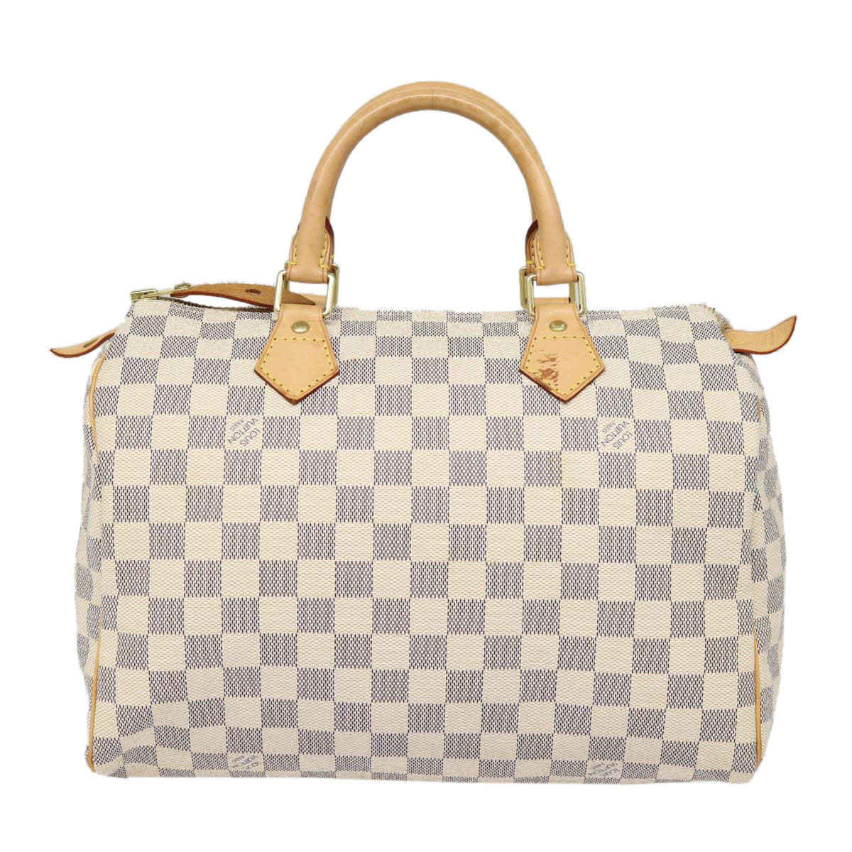 LOUIS VUITTON Damier Azur Speedy 30 Hand Bag N41533 LV Auth 88905A