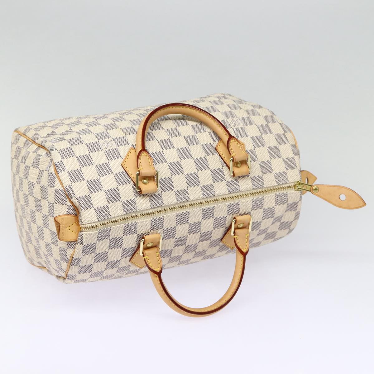 LOUIS VUITTON Damier Azur Speedy 30 Hand Bag N41533 LV Auth 88905A