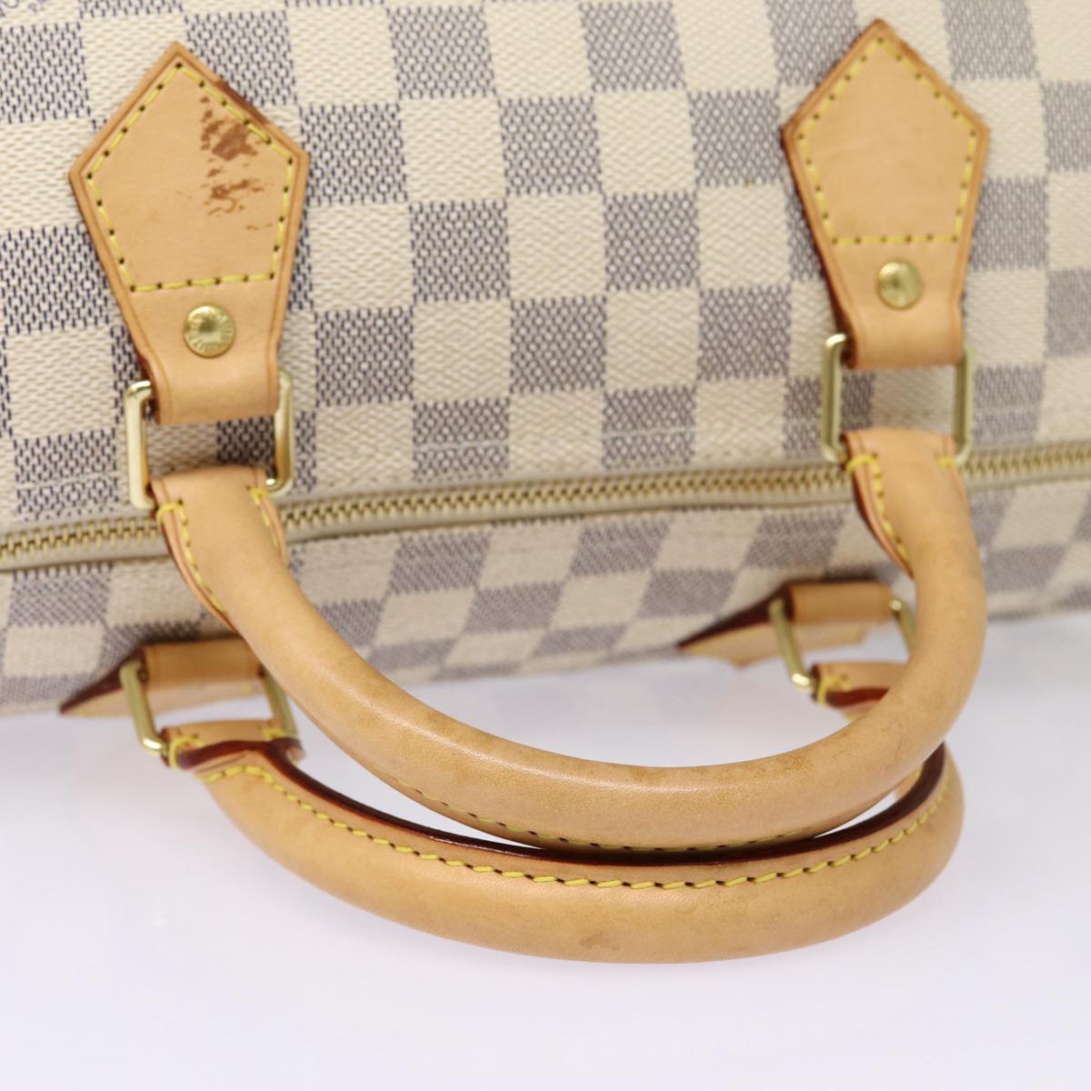 LOUIS VUITTON Damier Azur Speedy 30 Hand Bag N41533 LV Auth 88905A