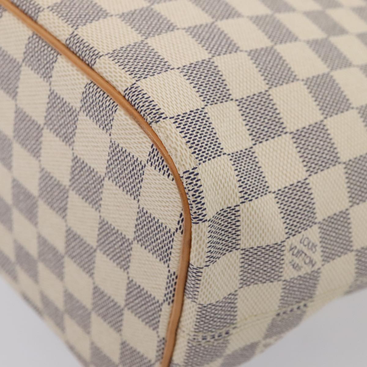 LOUIS VUITTON Damier Azur Saleya PM Tote Bag N51186 LV Auth 88918AV
