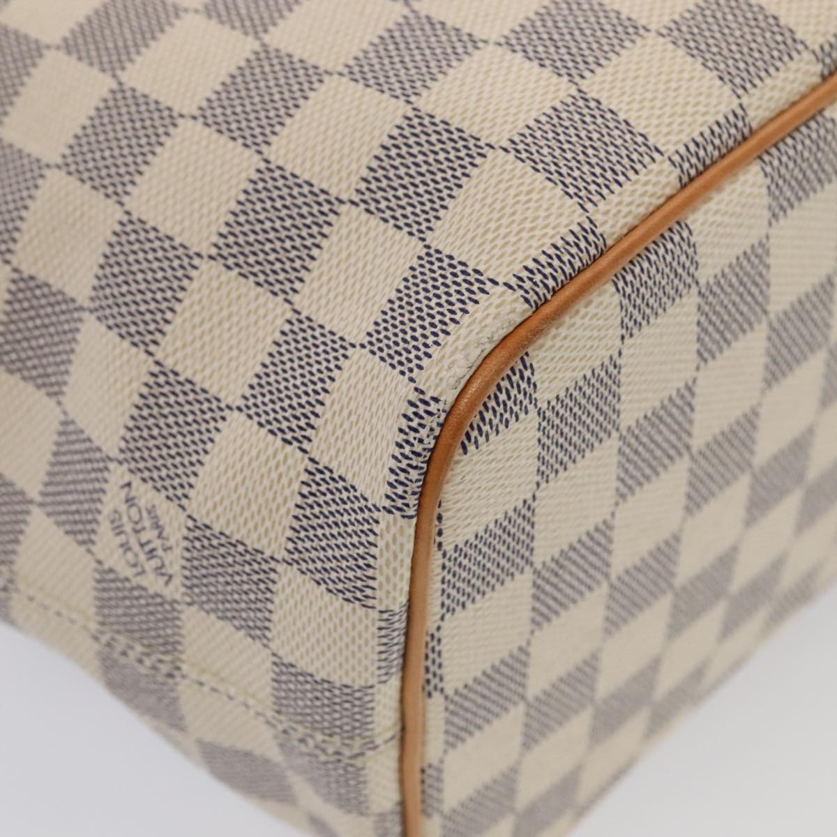 LOUIS VUITTON Damier Azur Saleya PM Tote Bag N51186 LV Auth 88918V