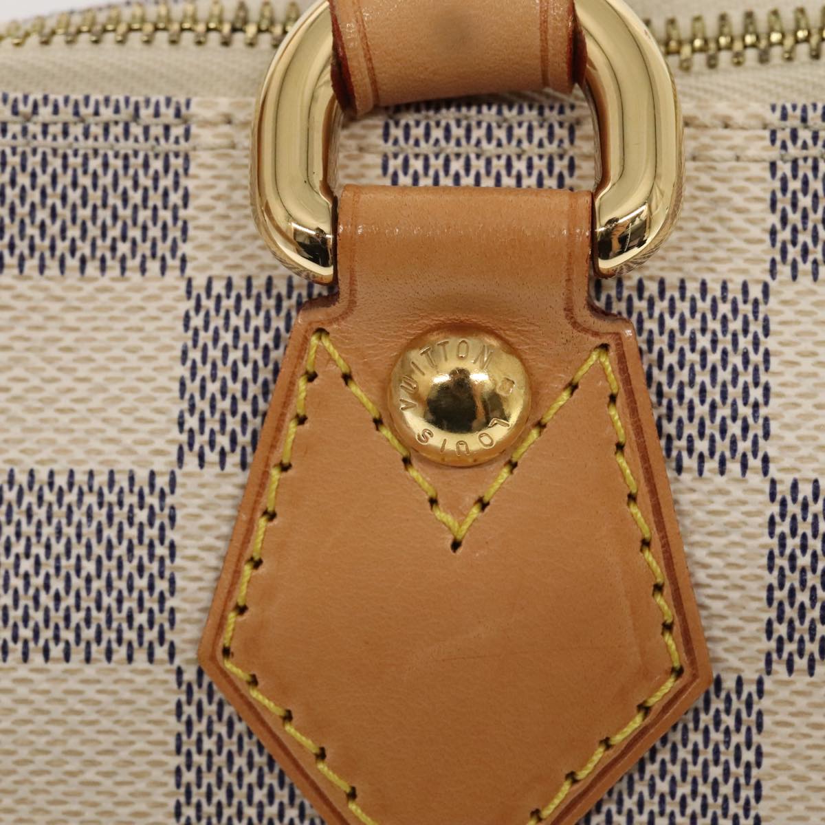 LOUIS VUITTON Damier Azur Saleya PM Tote Bag N51186 LV Auth 88918V
