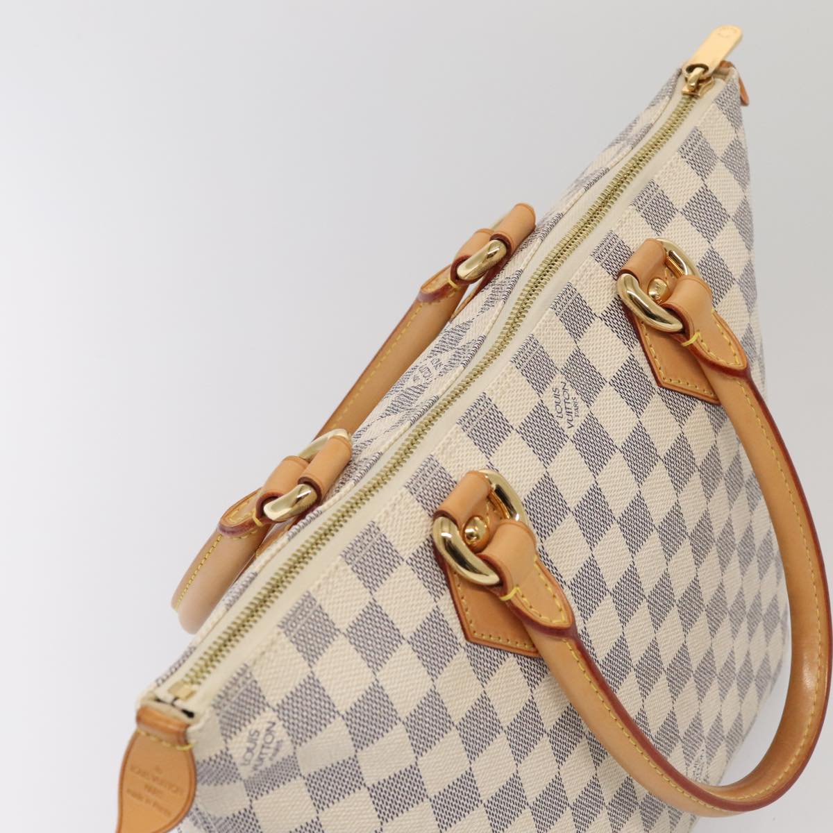 LOUIS VUITTON Damier Azur Saleya PM Tote Bag N51186 LV Auth 88918V