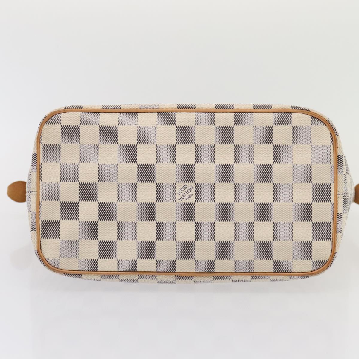 LOUIS VUITTON Damier Azur Saleya PM Tote Bag N51186 LV Auth 88918V