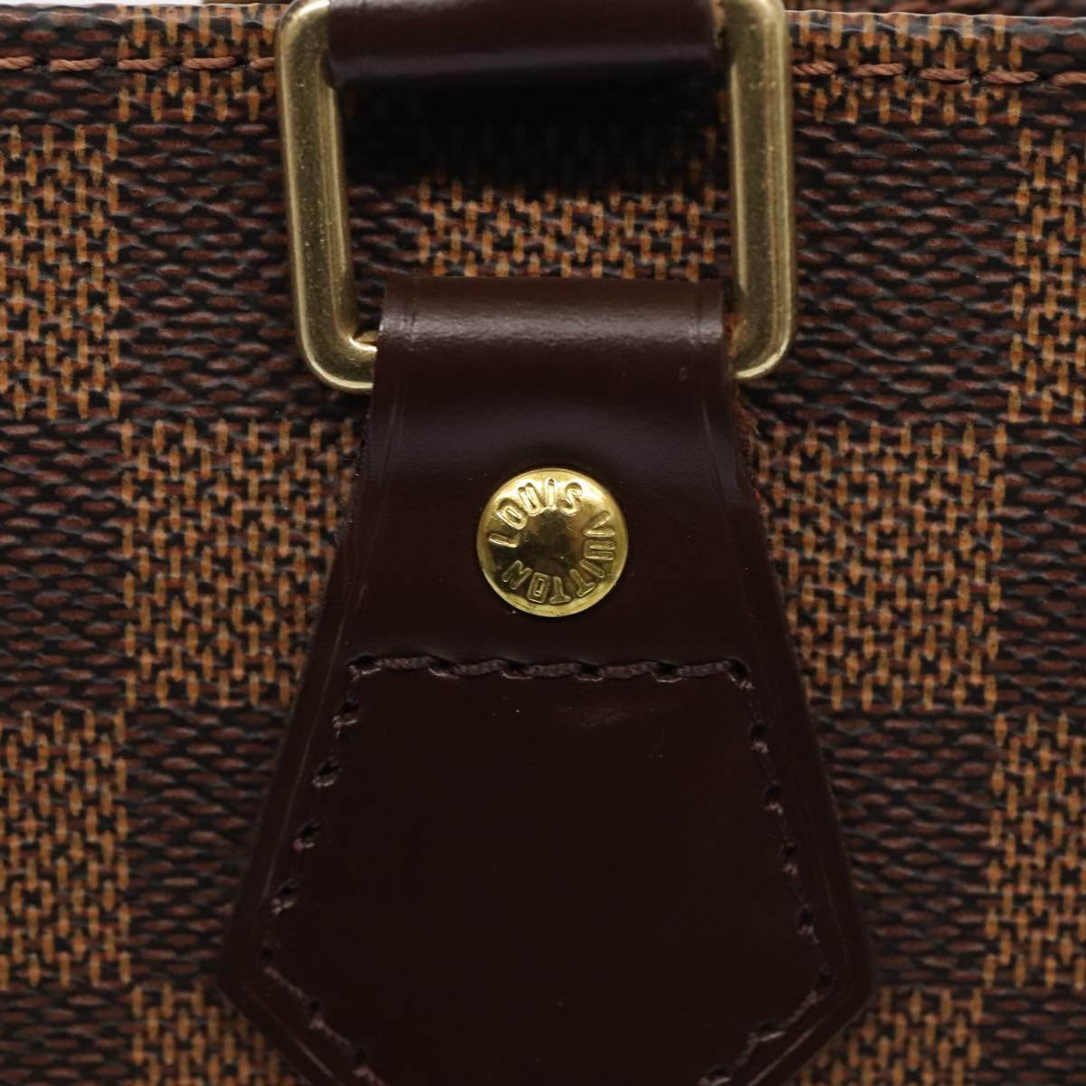 LOUIS VUITTON Damier Ebene Sac Plat Hand Bag N51140 LV Auth 88919V