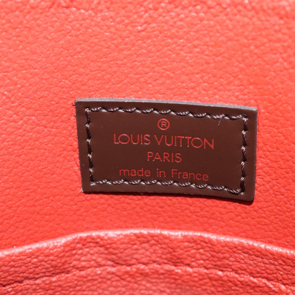 LOUIS VUITTON Damier Ebene Sac Plat Hand Bag N51140 LV Auth 88919V