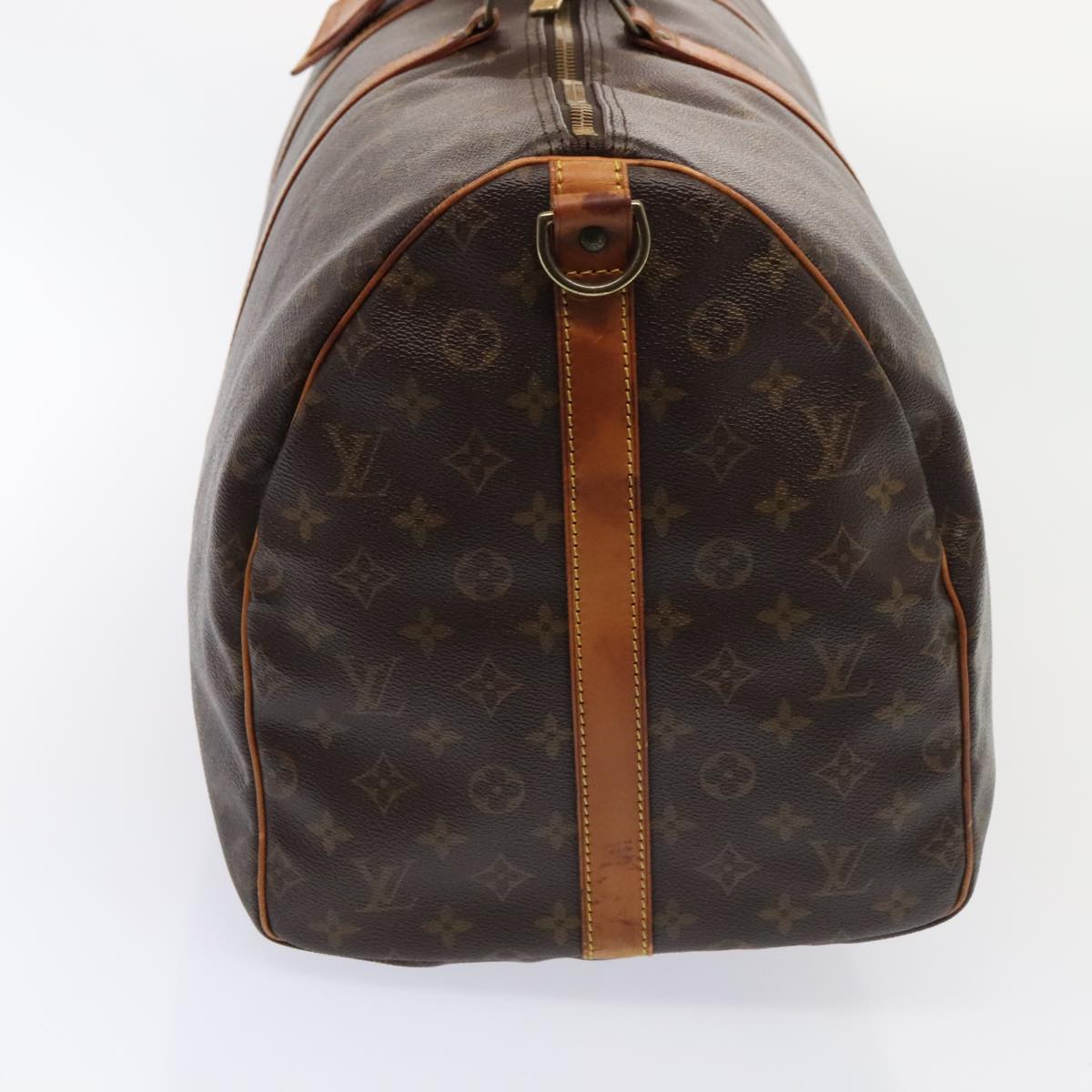 LOUIS VUITTON Monogram Keepall Bandouliere 55 Boston Bag M41414 LV Auth 88923