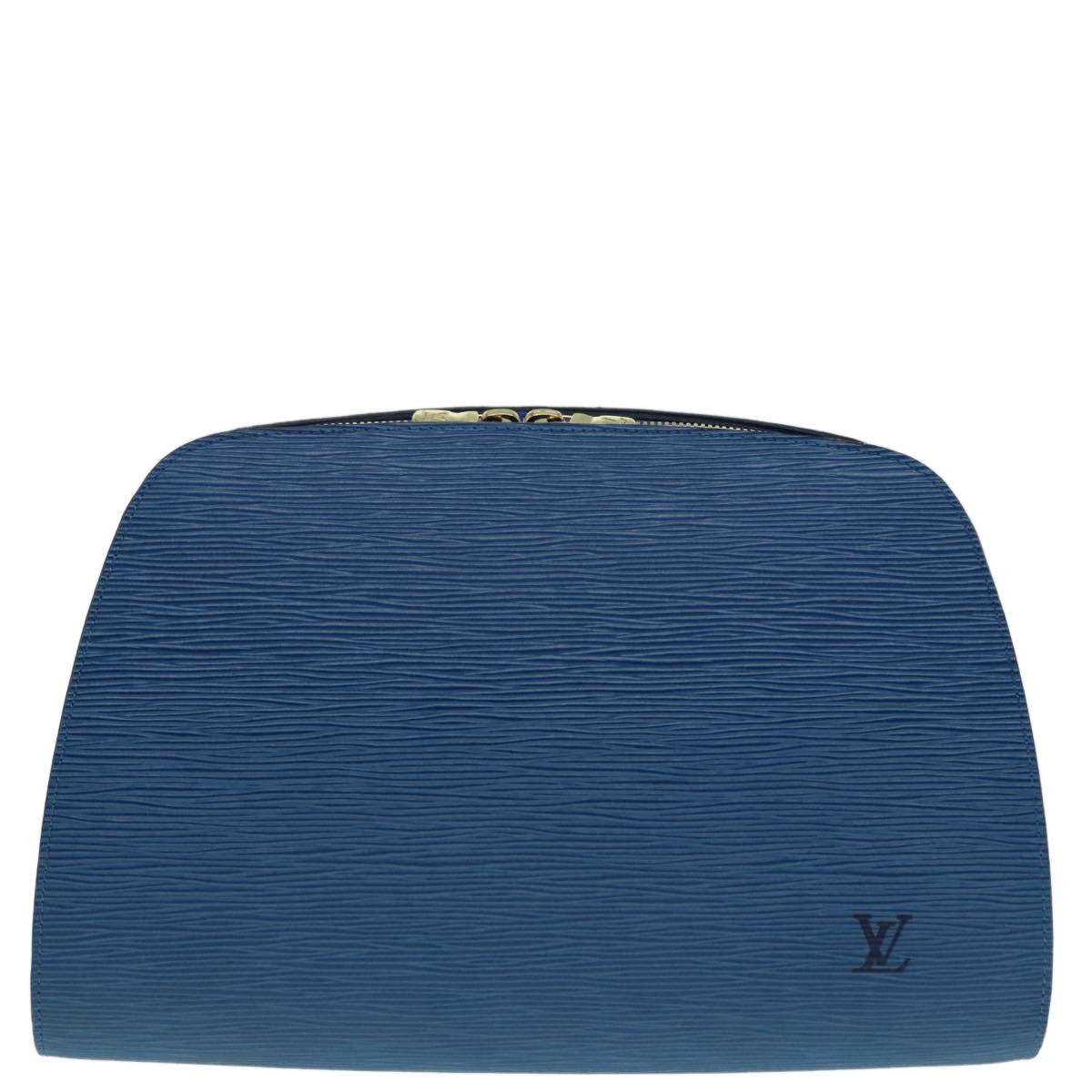 LOUIS VUITTON Epi Dauphine GM Pouch Blue M48435 LV Auth 88933