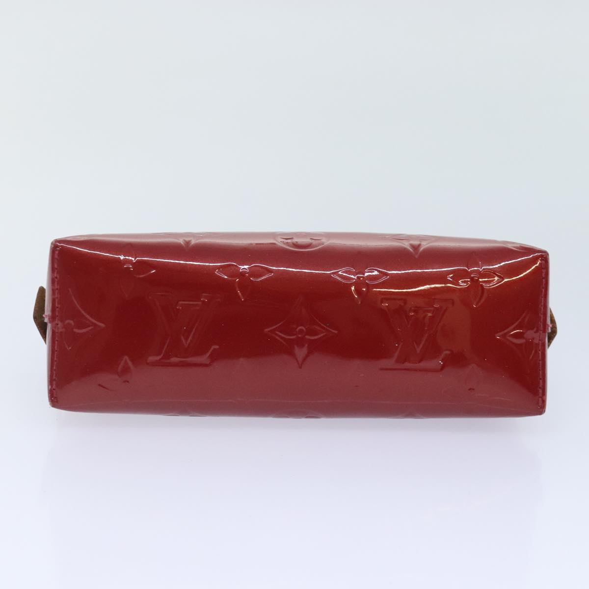 LOUIS VUITTON Vernis Pochette Cosmetic Pouch Pomme D'amour M91496 LV Auth 88940