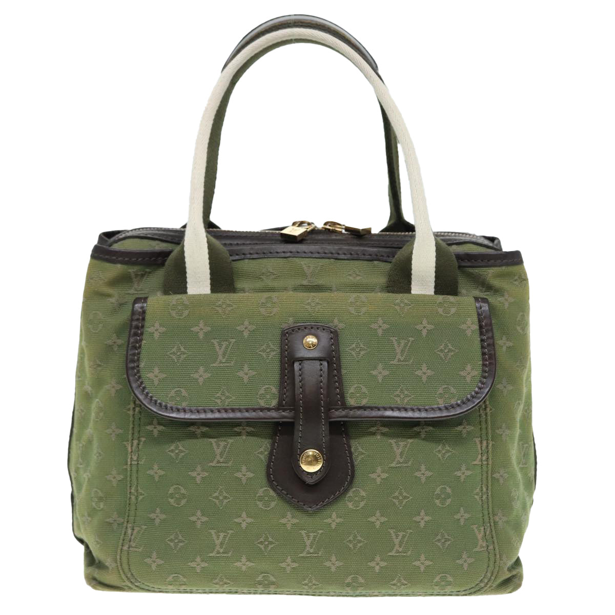 LOUIS VUITTON Monogram Mini Sac Marie Kate Bag TST Khaki M92507 LV Auth 88951