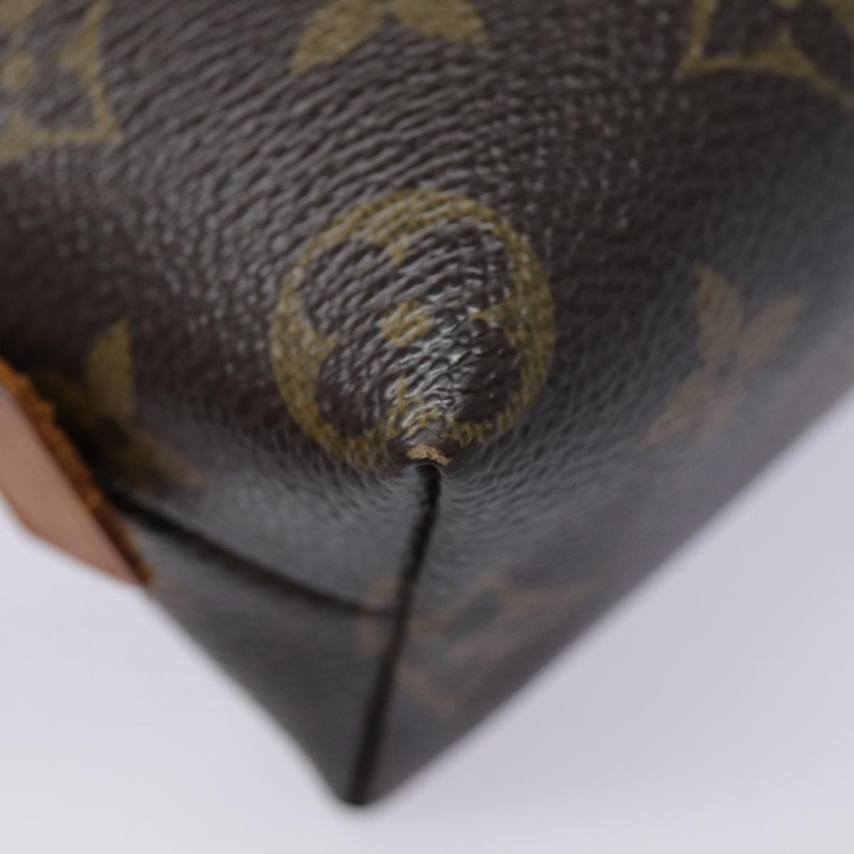 LOUIS VUITTON Monogram Pochette Cosmetic PM Cosmetic Pouch M47515 LV Auth 88972