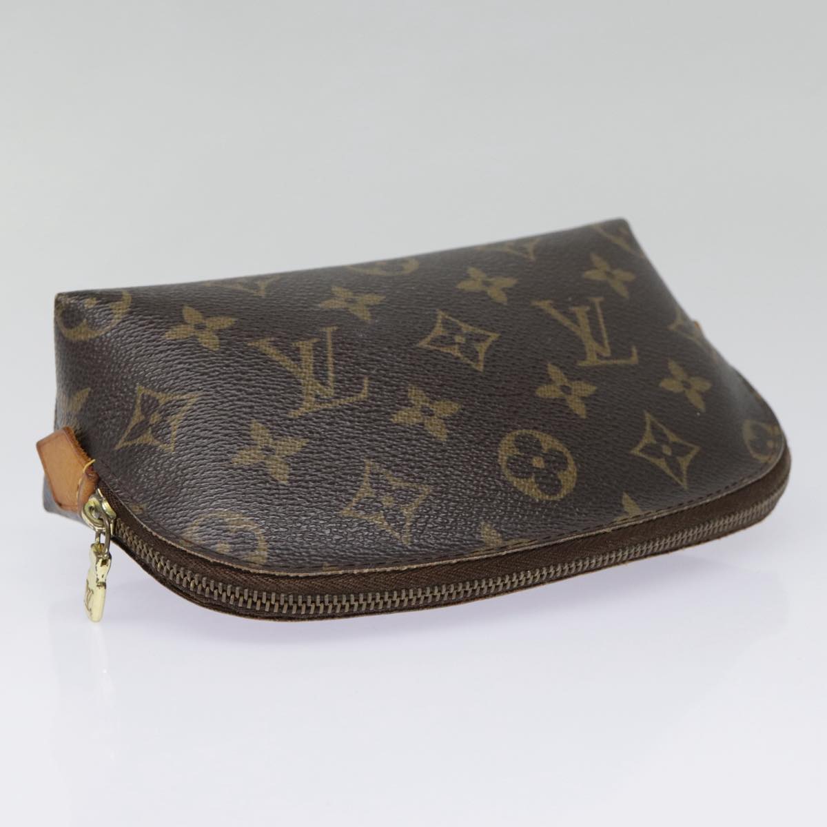 LOUIS VUITTON Monogram Pochette Cosmetic PM Cosmetic Pouch M47515 LV Auth 88972