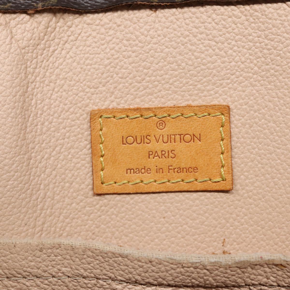 LOUIS VUITTON Monogram Sac Plat Hand Bag M51140 LV Auth 88997