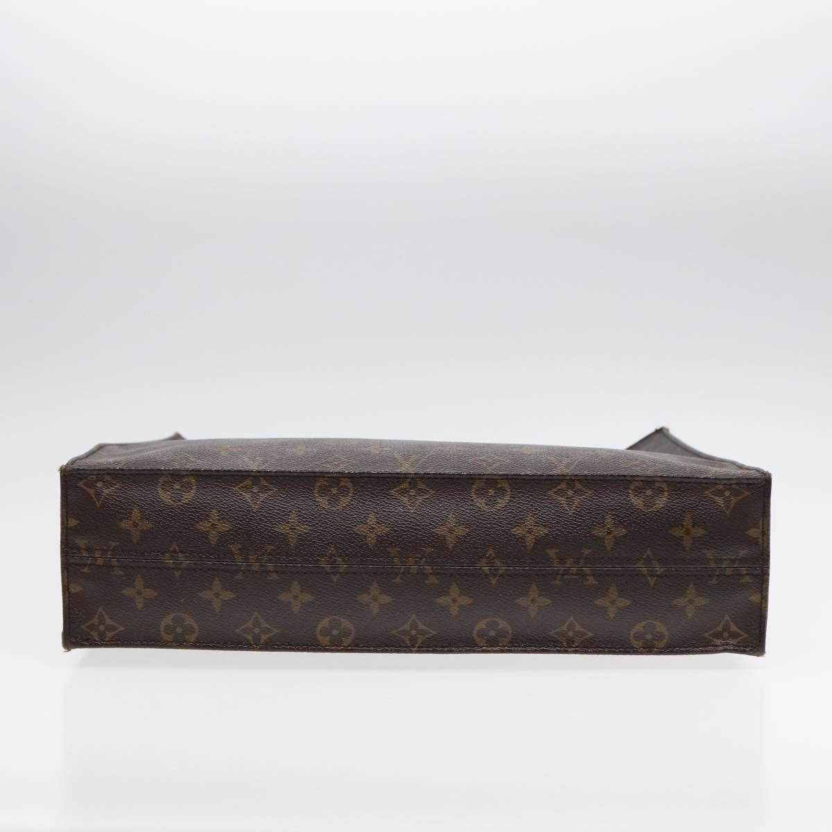 LOUIS VUITTON Monogram Sac Plat Hand Bag M51140 LV Auth 88997