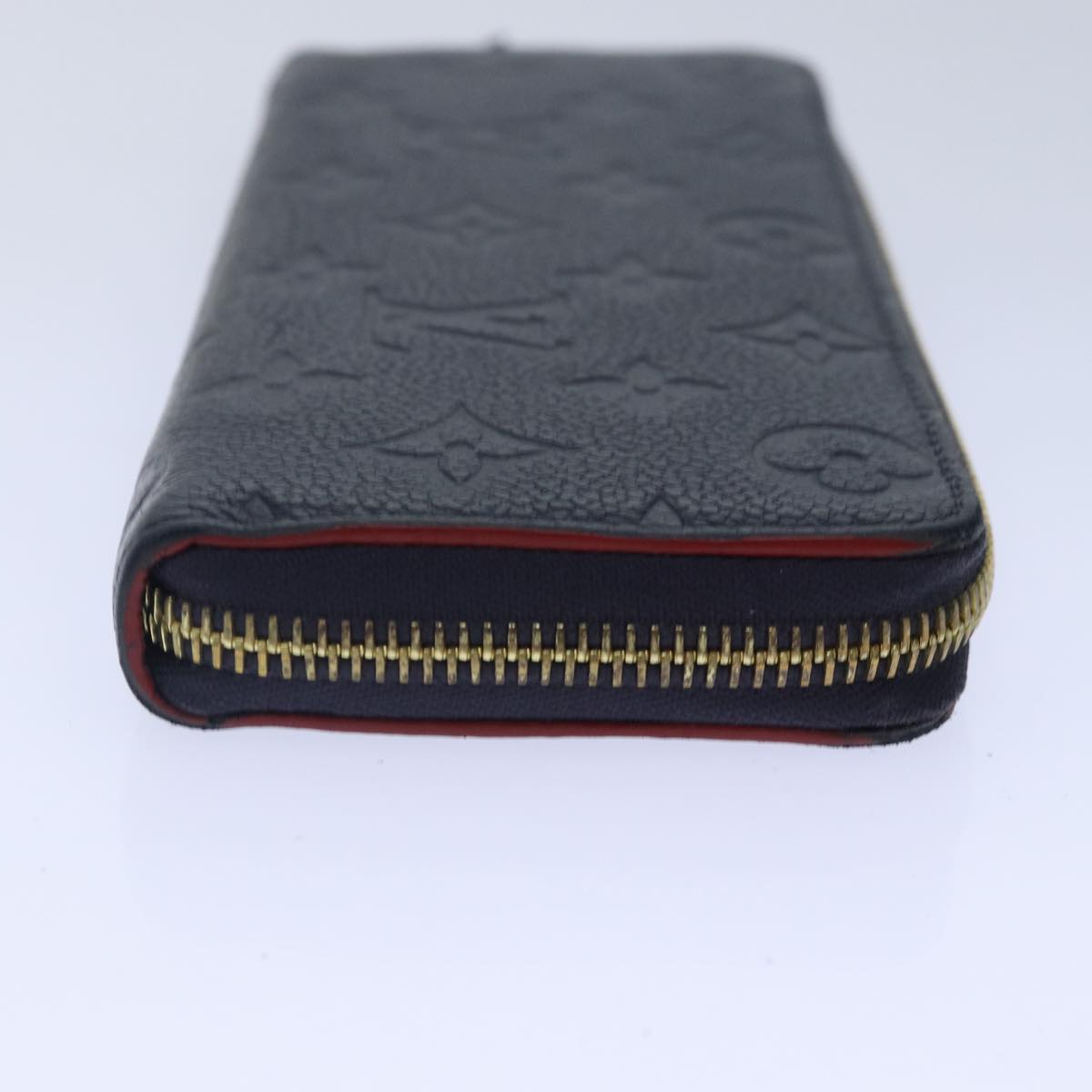 LOUIS VUITTON Empreinte Portefeuille Clemence Long Wallet Navy M60171 Auth 89009