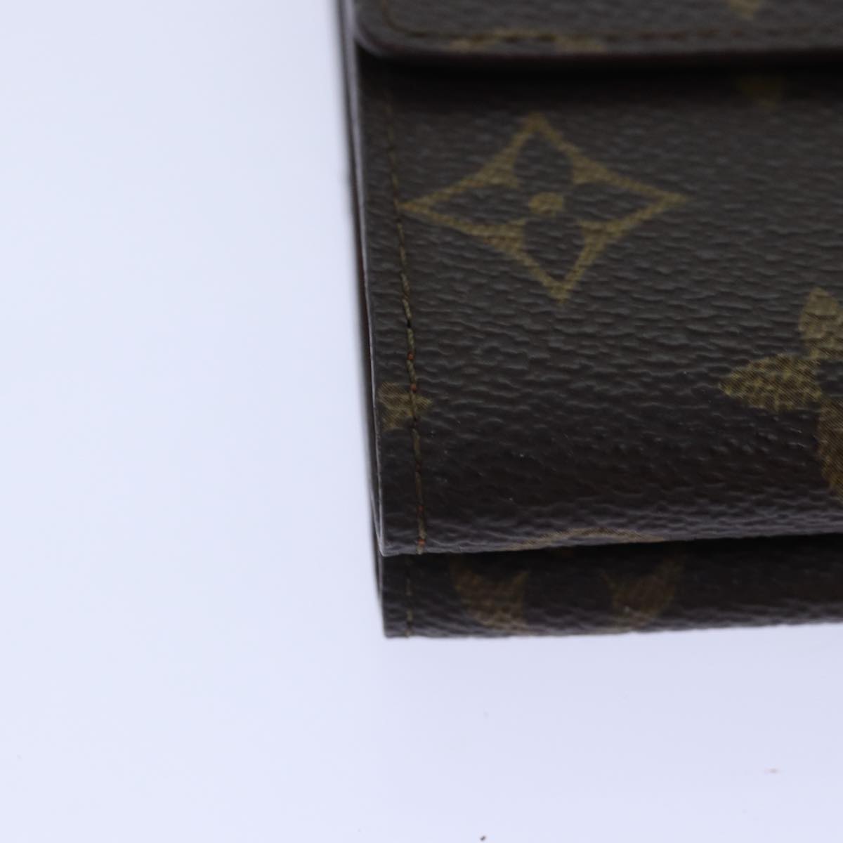 LOUIS VUITTON Monogram Portefeuille Elise Trifold Wallet M61654 LV Auth 89012