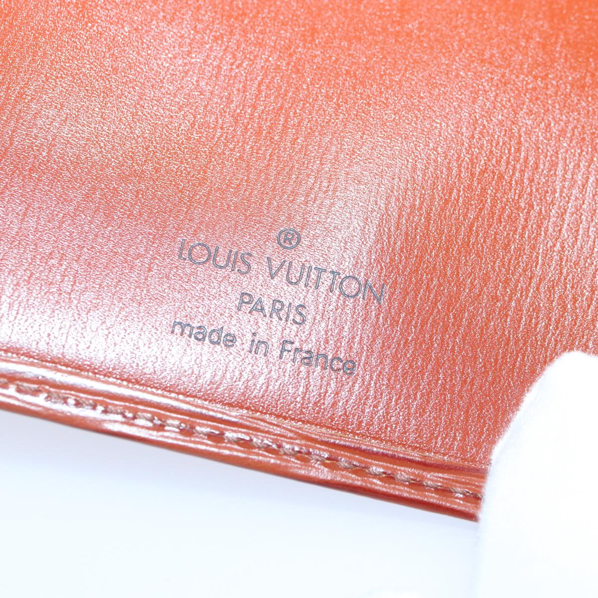 LOUIS VUITTON Epi Portefeuille Emily Long Wallet Brown LV Auth 89014