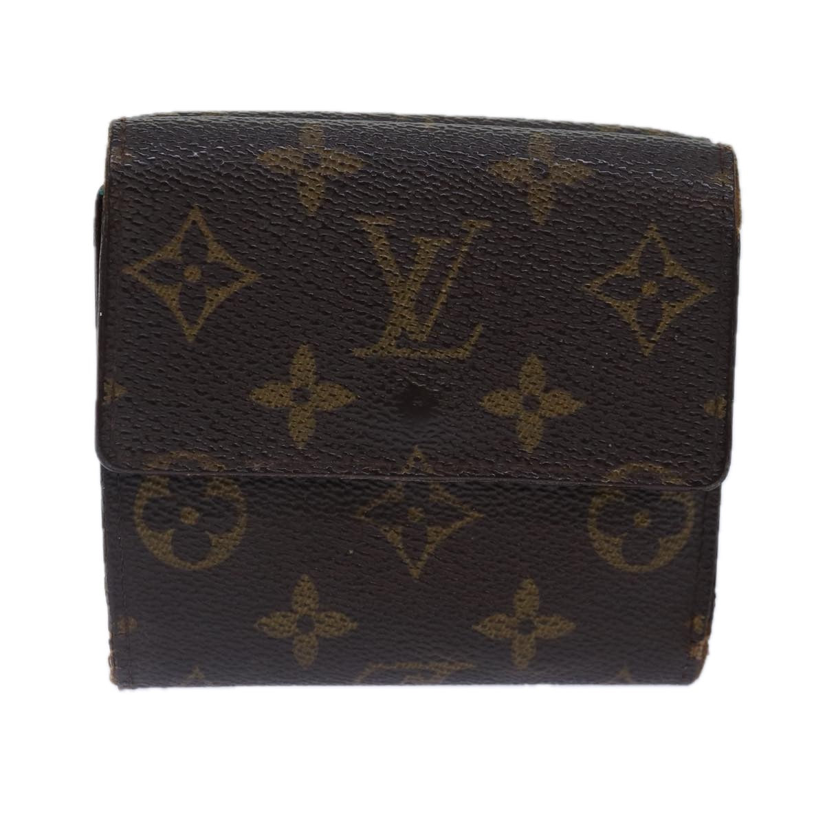 LOUIS VUITTON Monogram Portefeuille Elise Trifold Wallet M61654 LV Auth 89018