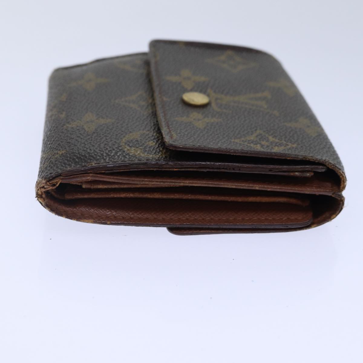 LOUIS VUITTON Monogram Portefeuille Elise Trifold Wallet M61654 LV Auth 89018