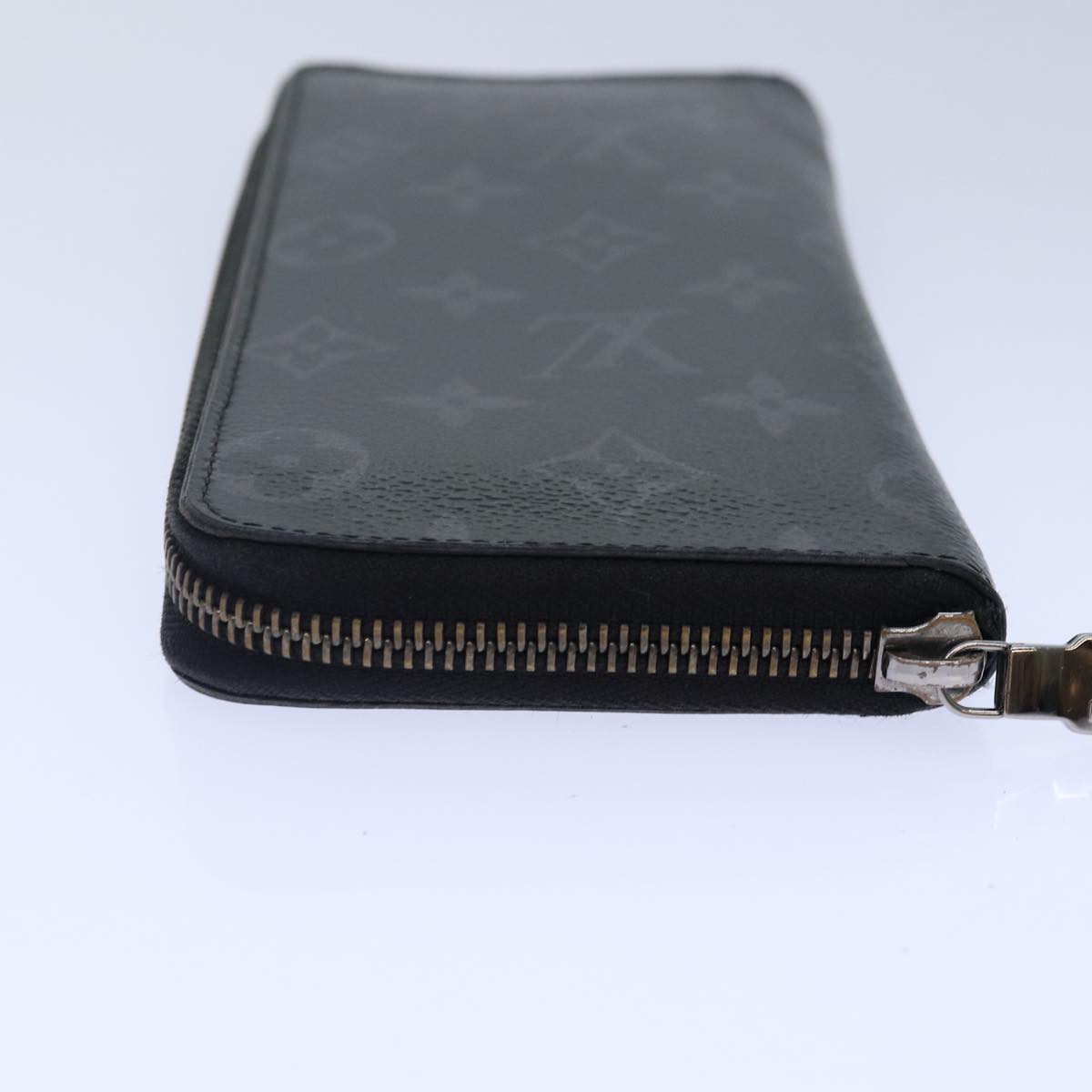 LOUIS VUITTON Monogram Eclipse Zippy Wallet Vertical Wallet M62295 Auth 89056