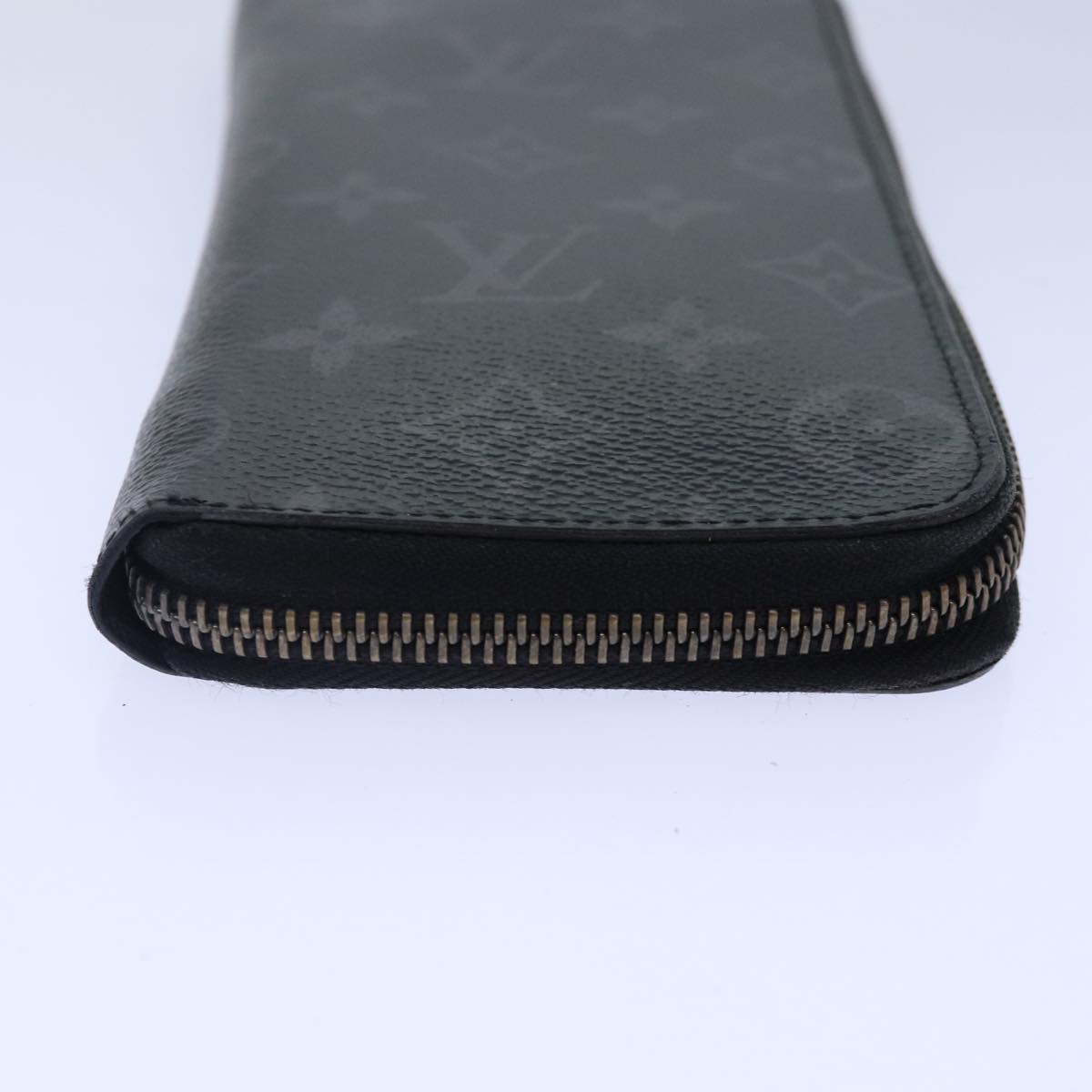 LOUIS VUITTON Monogram Eclipse Zippy Wallet Vertical Wallet M62295 Auth 89056