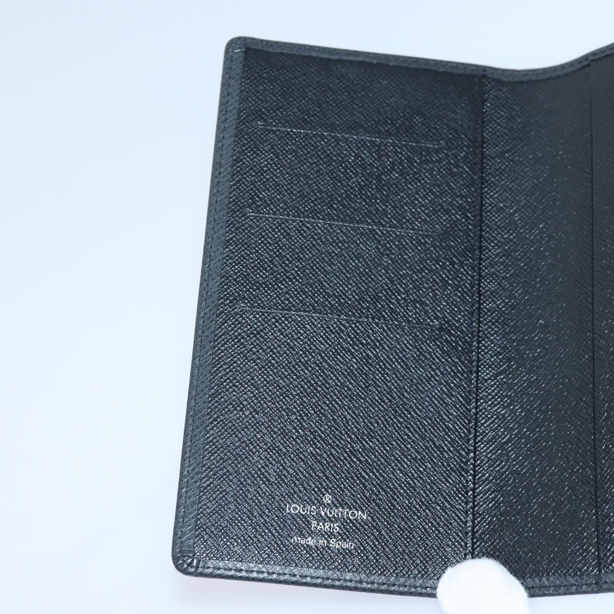 LOUIS VUITTON Taiga Agenda Poche Note Cover Ardoise R20425 LV Auth 89057A