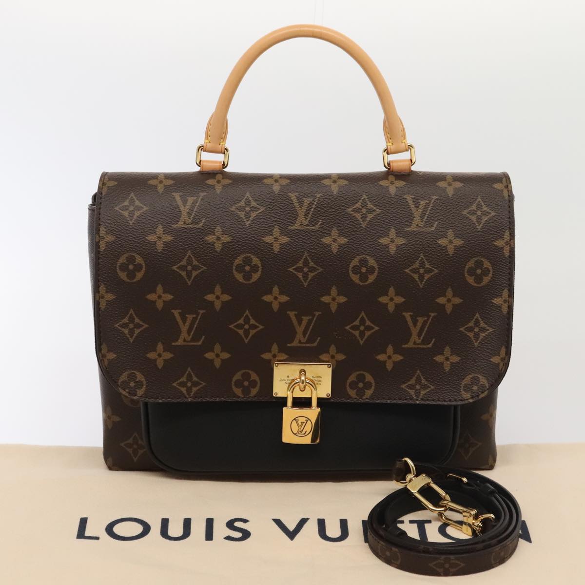 LOUIS VUITTON Monogram Marignan Hand Bag M44259 LV Auth 89066A