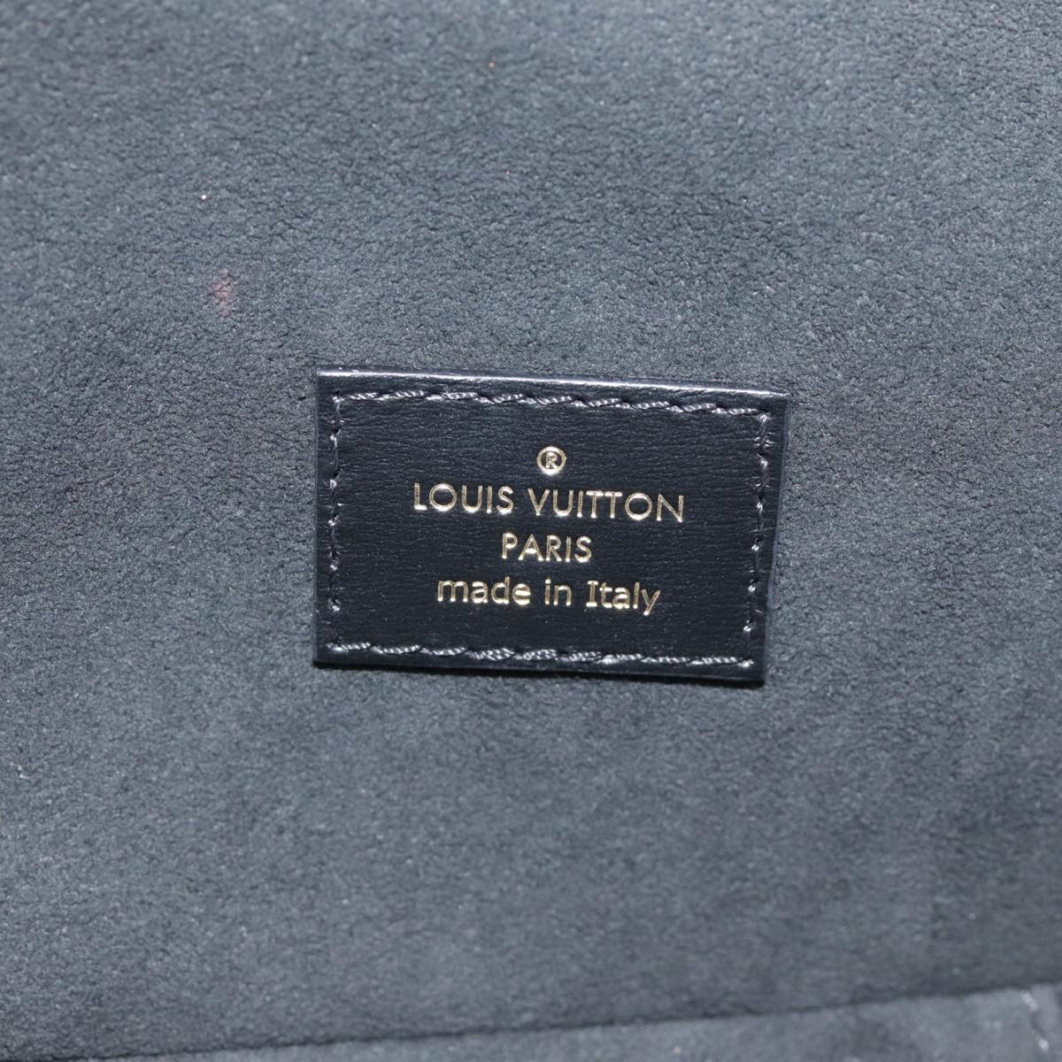 LOUIS VUITTON Monogram Game On Vanity PM Hand Bag Black M57482 LV Auth 89082S