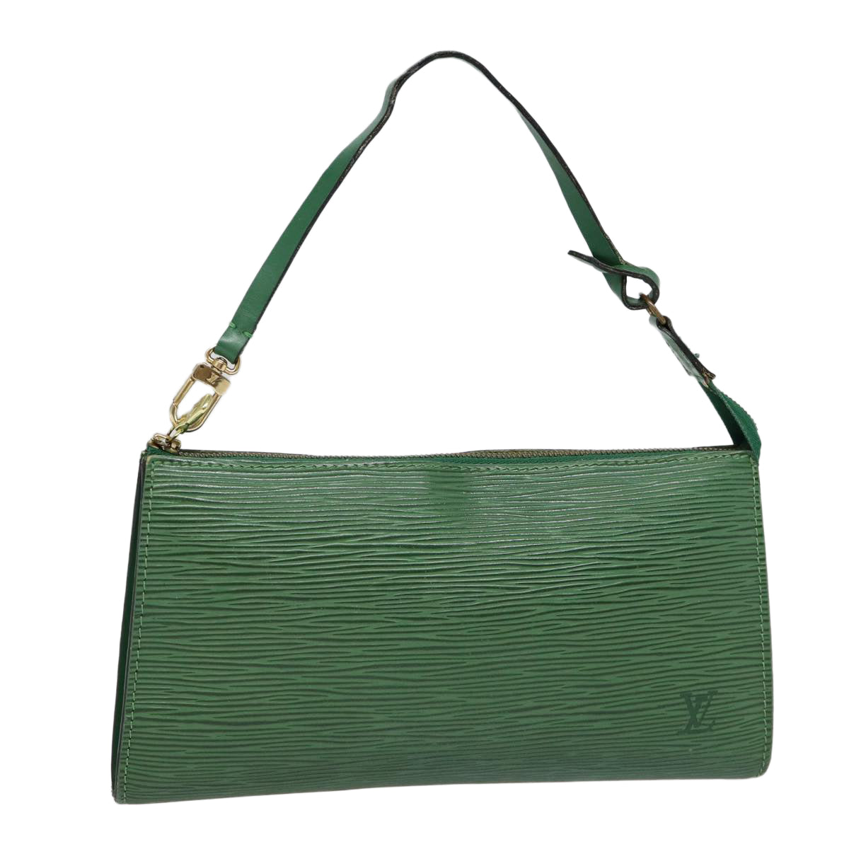 LOUIS VUITTON Epi Pochette Accessoires Pouch Green M52984 LV Auth 89101