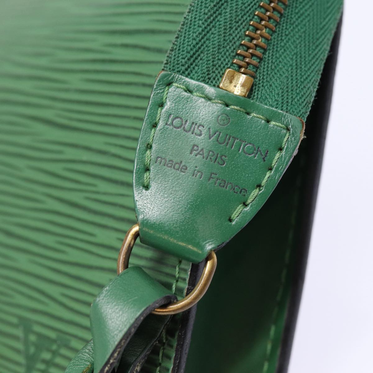 LOUIS VUITTON Epi Pochette Accessoires Pouch Green M52984 LV Auth 89101