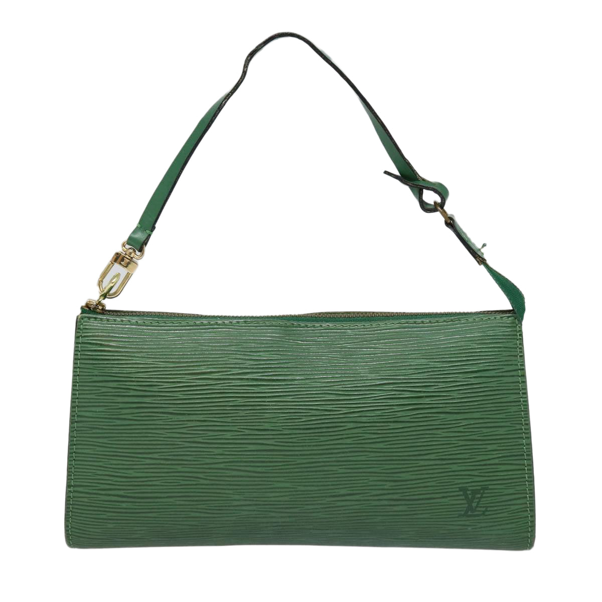 LOUIS VUITTON Epi Pochette Accessoires Pouch Green M52984 LV Auth 89101