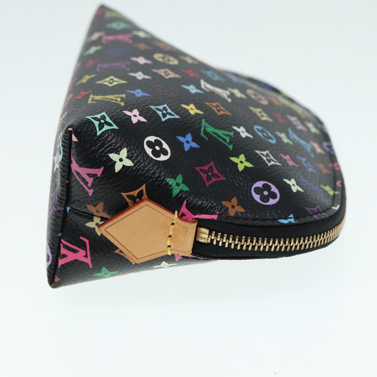 LOUIS VUITTON Monogram Multicolor Pochette Cosmetic Pouch M47355 LV Auth 89104