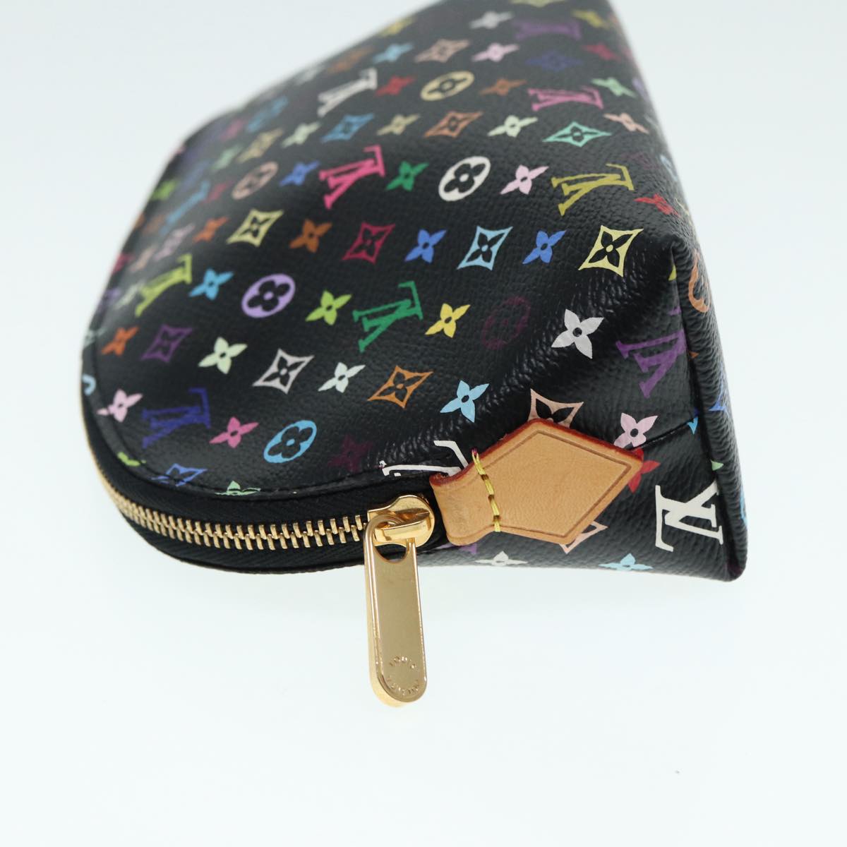 LOUIS VUITTON Monogram Multicolor Pochette Cosmetic Pouch M47355 LV Auth 89104