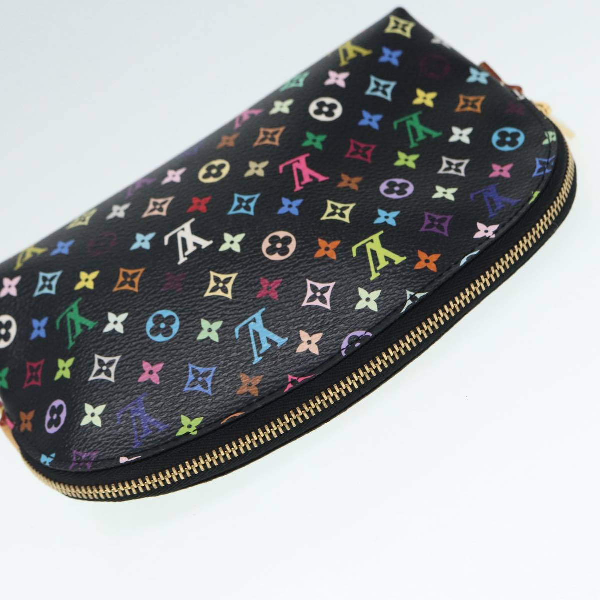 LOUIS VUITTON Monogram Multicolor Pochette Cosmetic Pouch M47355 LV Auth 89104