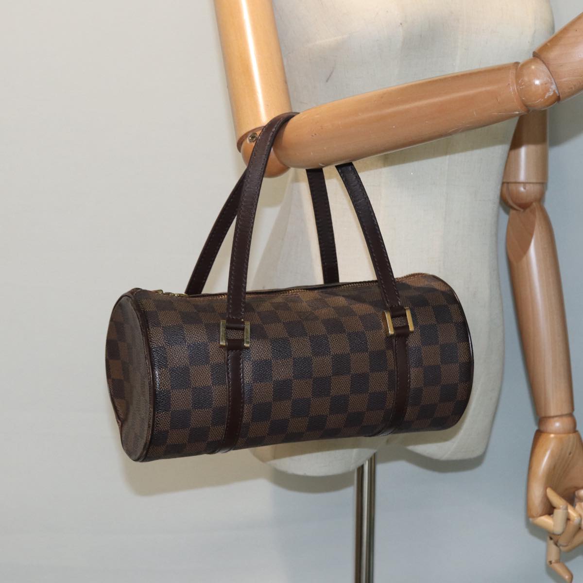 LOUIS VUITTON Damier Ebene Papillon 30 Hand Bag N51303 LV Auth 89109