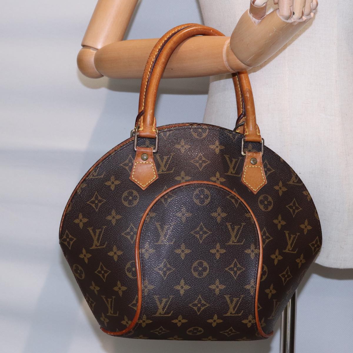 LOUIS VUITTON Monogram Ellipse PM Hand Bag M51127 LV Auth 89122