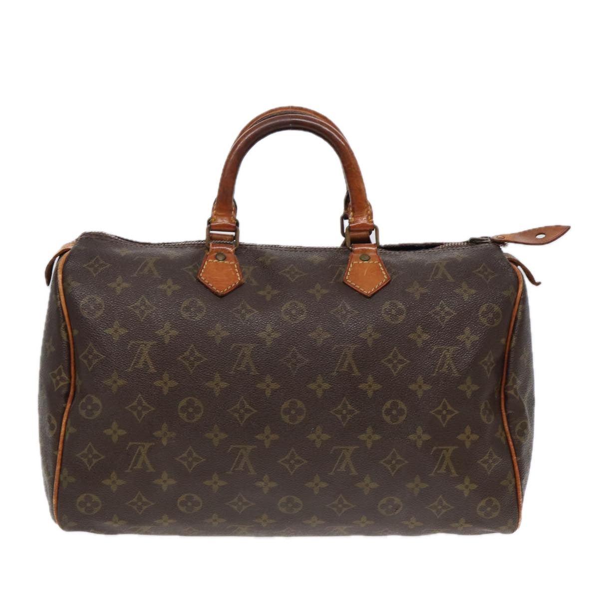 LOUIS VUITTON Monogram Speedy 35 Hand Bag M41524 LV Auth 89127