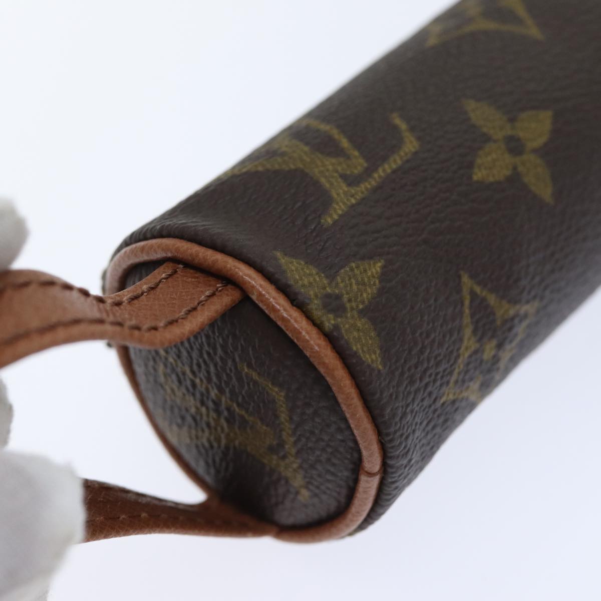 LOUIS VUITTON Monogram Etui 3 Ball de Golf Pouch M58249 LV Auth 89161