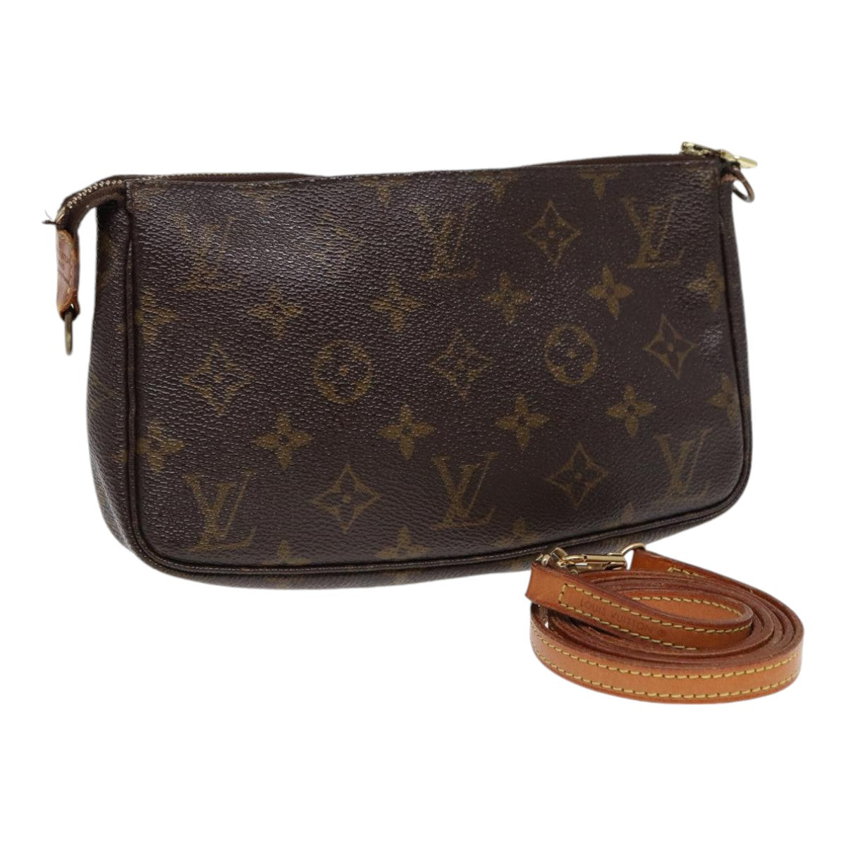 LOUIS VUITTON Monogram Pochette Accessoires Pouch M51980 LV Auth 89167