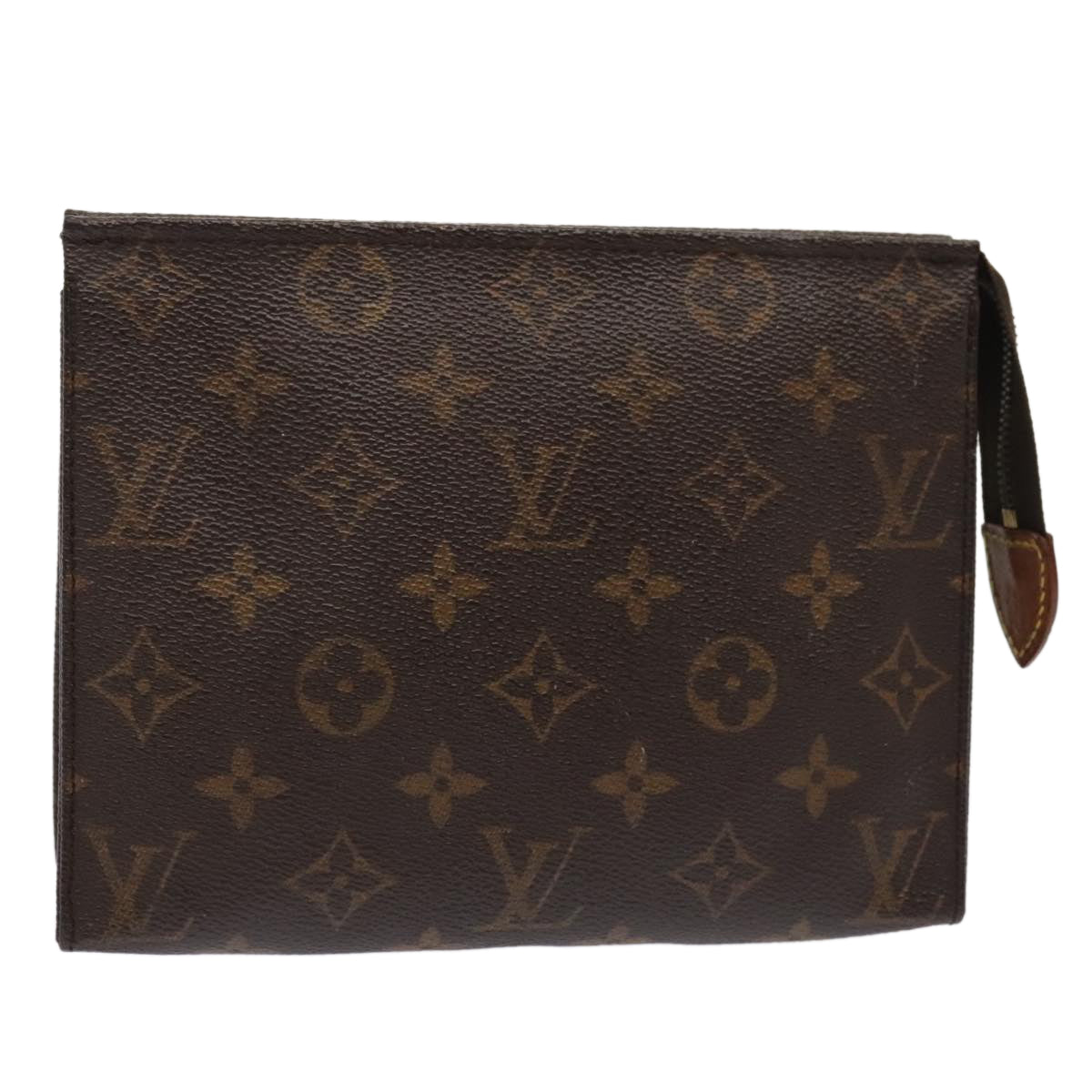 LOUIS VUITTON Monogram Poche Toilette 19 Pouch M47544 LV Auth 89176