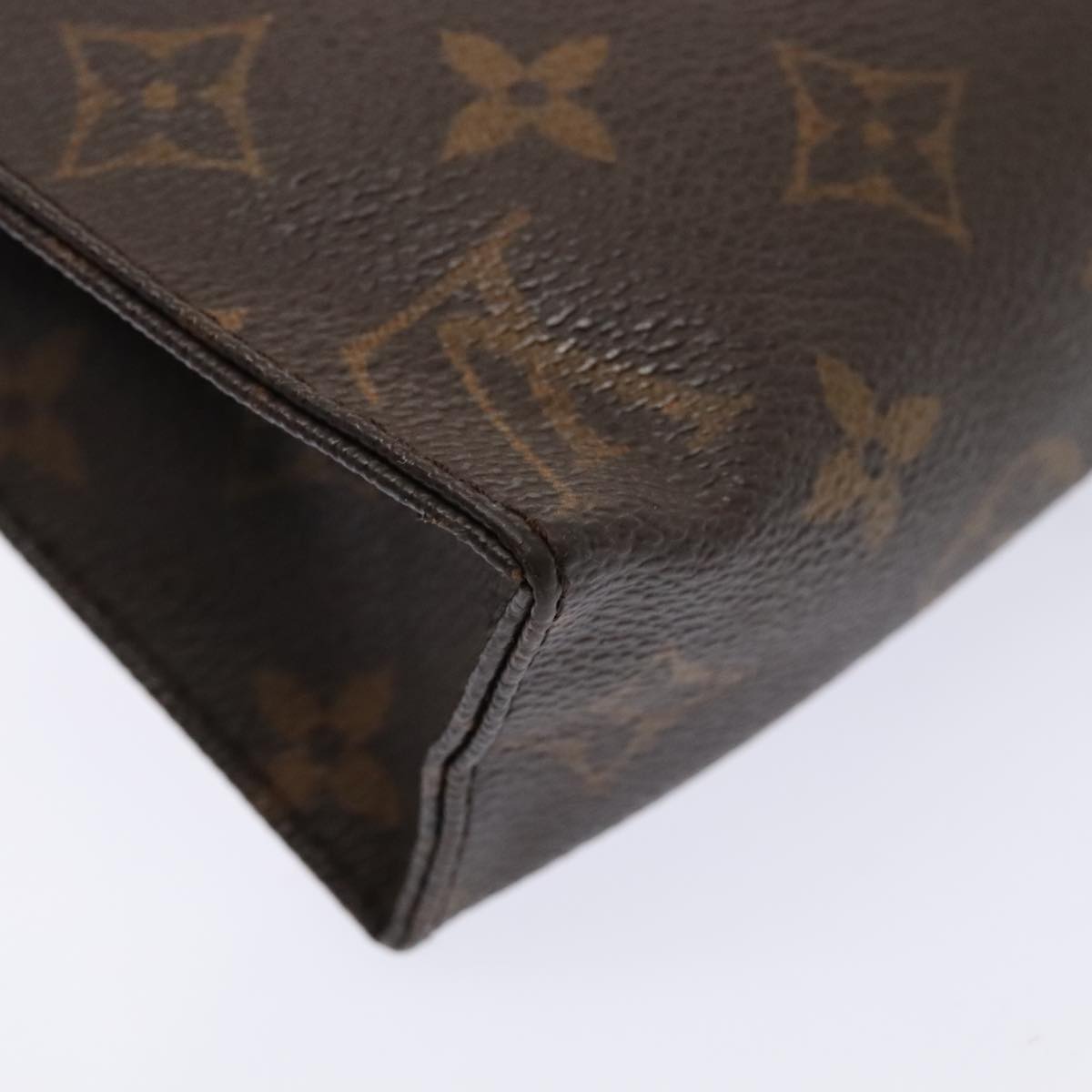 LOUIS VUITTON Monogram Poche Toilette 19 Pouch M47544 LV Auth 89176